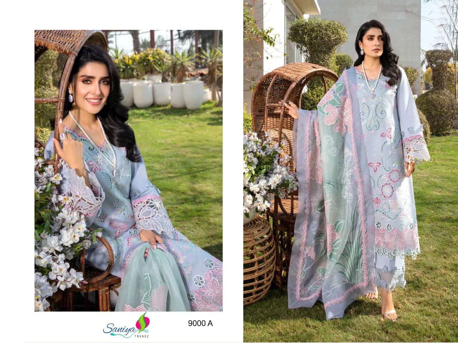 Rang Rasiya Vol 9 By Saniya Cotton Pakistani Dress Material Wholesale In India